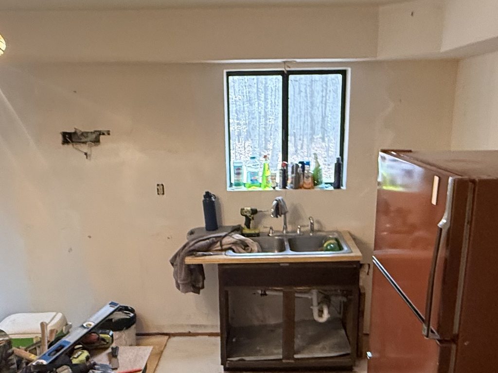 Kitchen remodel, gutted